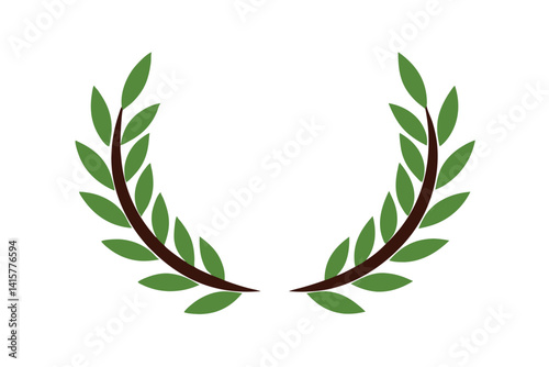 Lorbeerkranz Wreath Nature Illustration
