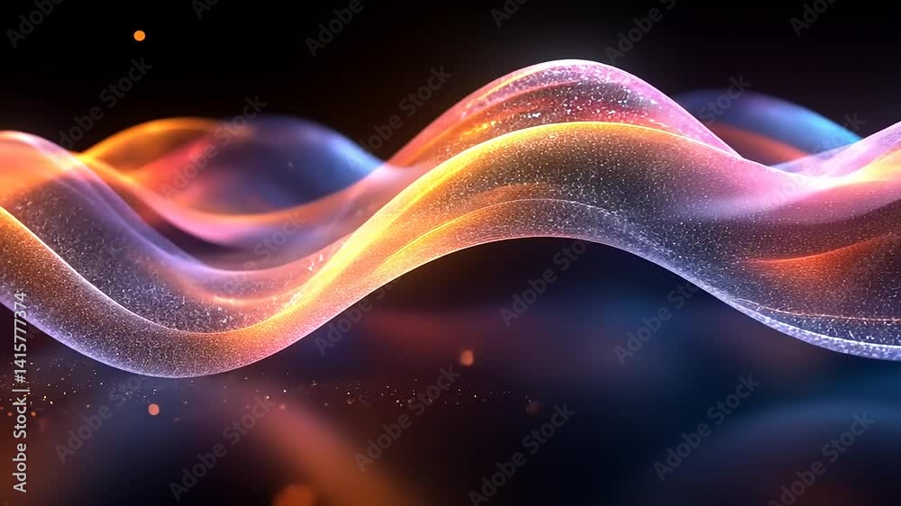 Abstract glowing wavy lines (4)