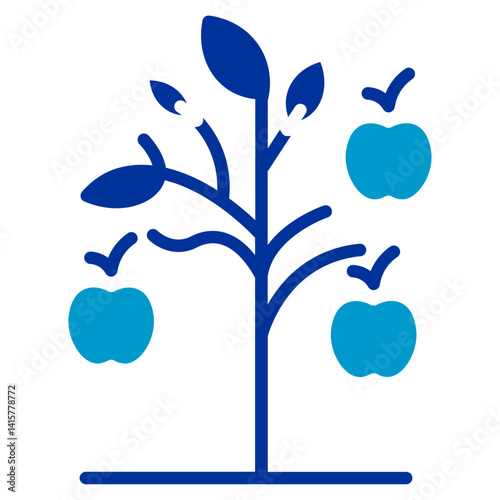 Apple Orchard Vector Icon