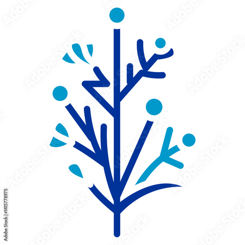 Dried Flowers Vector Icon