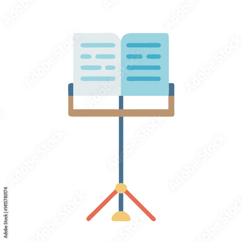  Sheet Music Stand Icon for Musicians