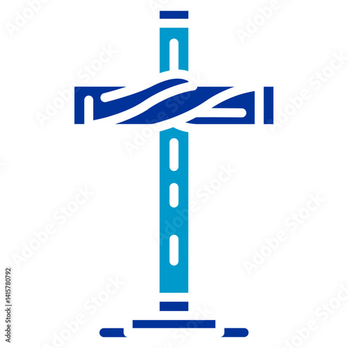 Processional Cross Vector Icon