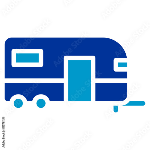 Abandoned Caravan Vector Icon