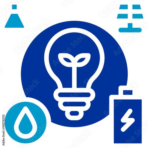 Energy Grid Control Vector Icon