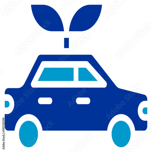 Green Carpool Vector Icon