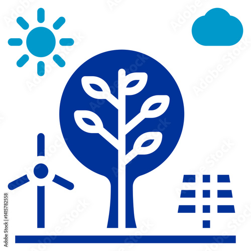 Green Infrastructure Vector Icon