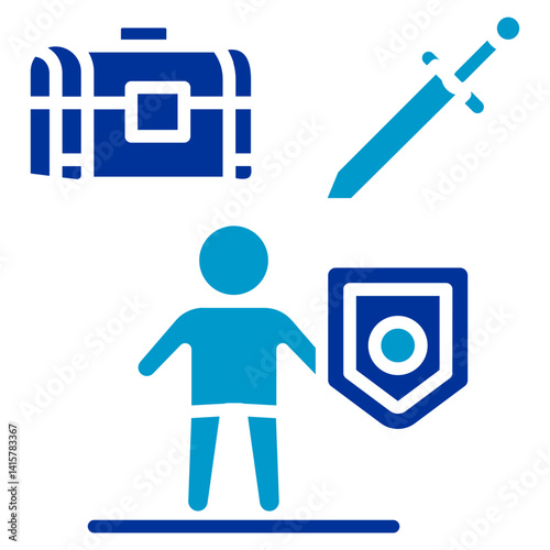 Dungeon Crawler Vector Icon
