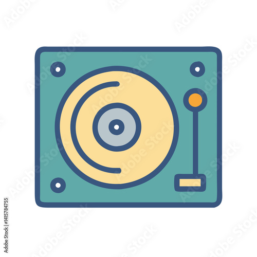  Icon for Turntables in Music Mixing