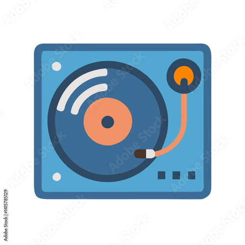  Modern Vinyl Turntable Graphic Design