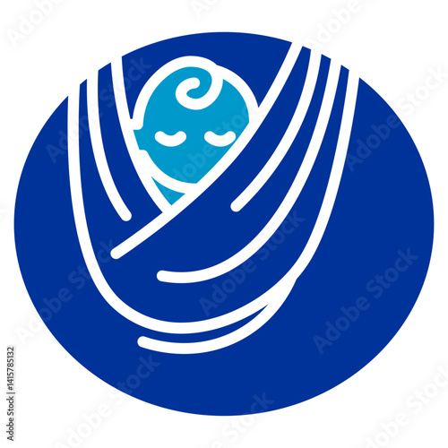 Baby Sling Vector Icon