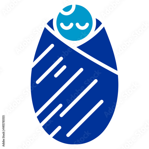 Blanket Swaddle Vector Icon