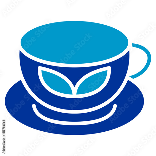 Green Tea Latte Vector Icon