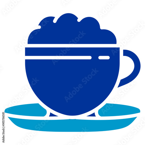 Oat Milk Coffee Vector Icon