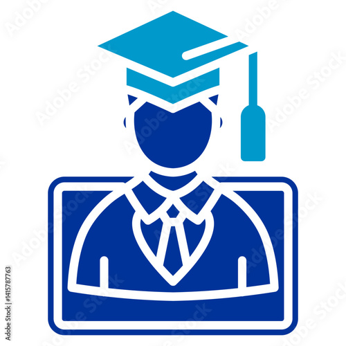 eLearning Platform Vector Icon