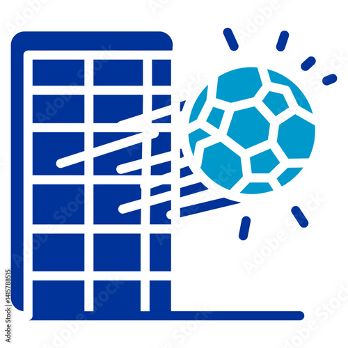 Soccer Crossbar Hit Vector Icon
