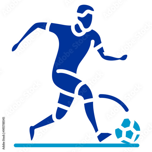 Soccer Dribbling Vector Icon