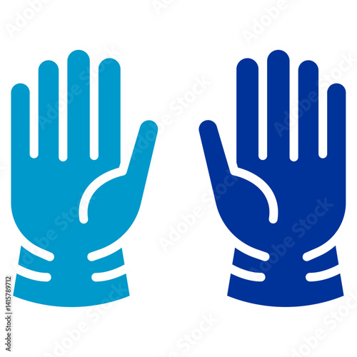 Medical Gloves Vector Icon