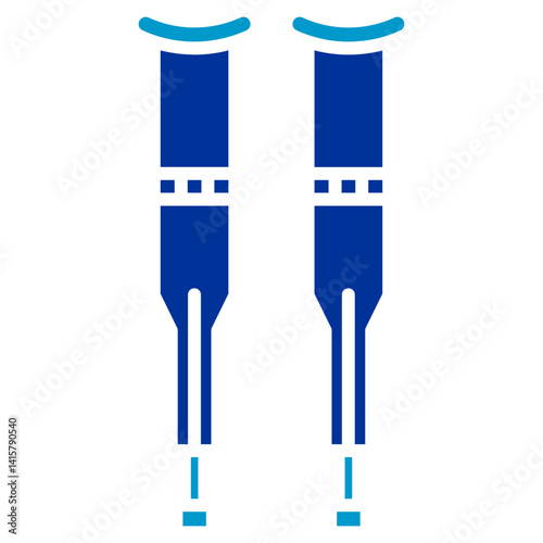 Crutches Vector Icon
