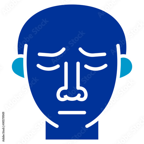 Nasal Congestion Vector Icon
