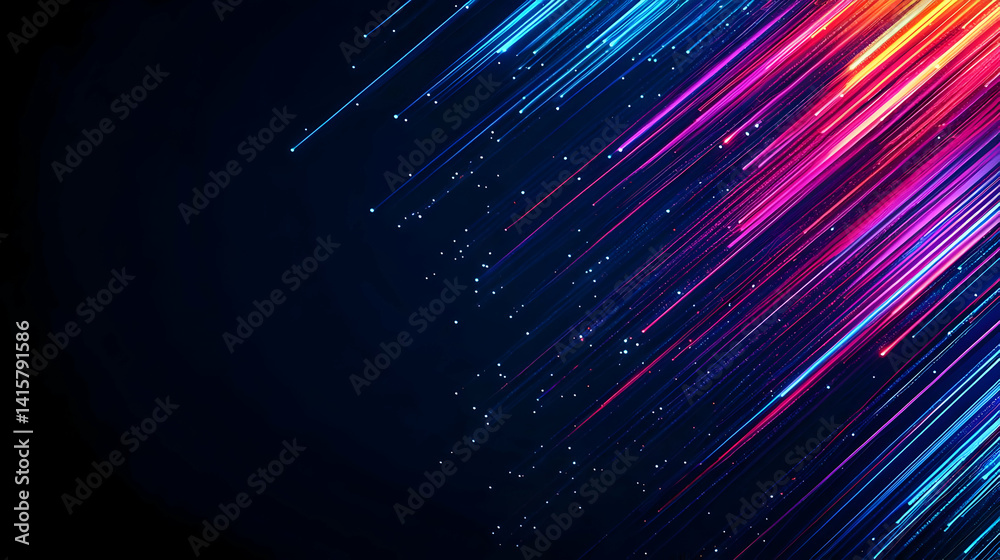 Obraz premium Abstract Colorful Diagonal Lines Pattern Design