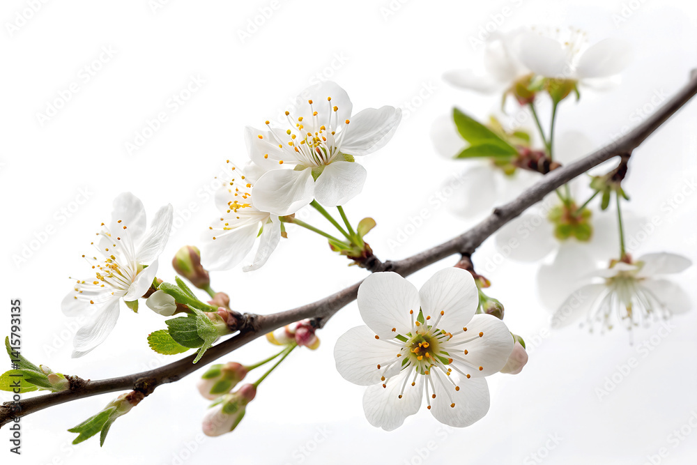 Obraz premium Blooming Cherry Blossom Branch
