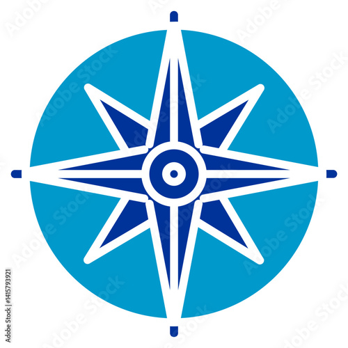 Compass Rose Vector Icon