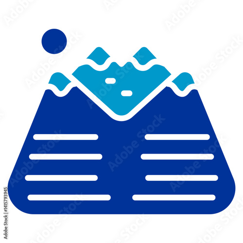 Elevation Map Vector Icon
