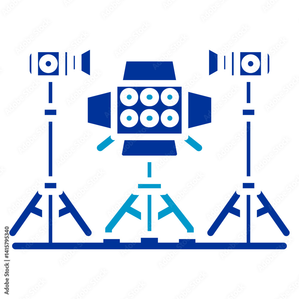 Obraz premium Lighting Rig Vector Icon