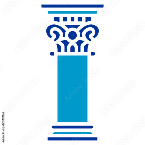Trajans Column Vector Icon