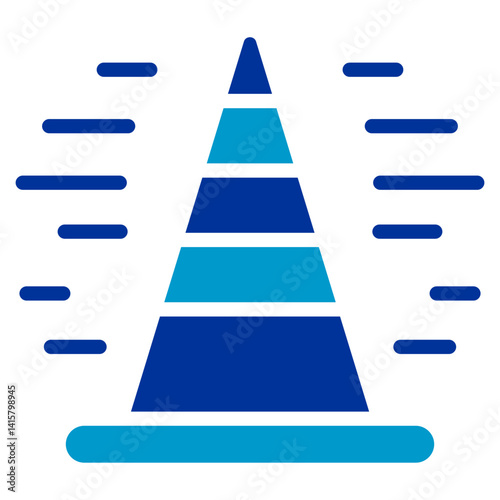 Speed Training Cone Vector Icon
