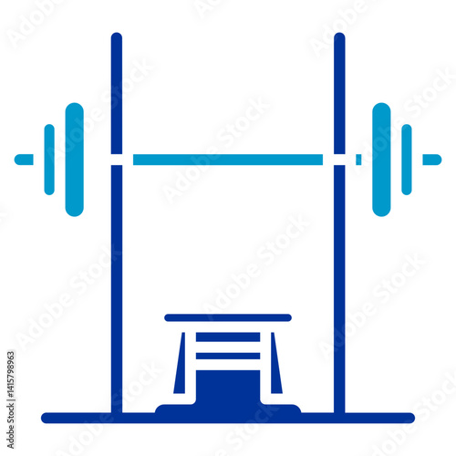Squat Rack Vector Icon