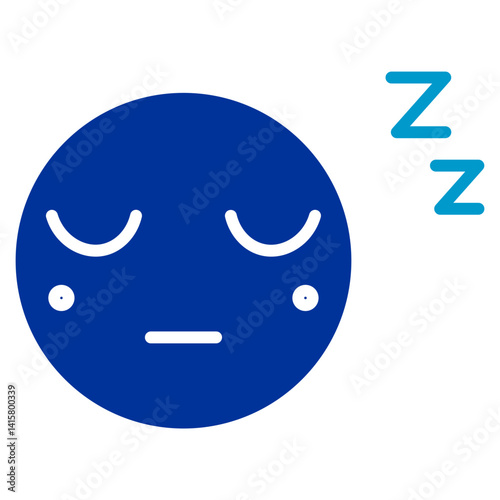 Sleepy Face Vector Icon