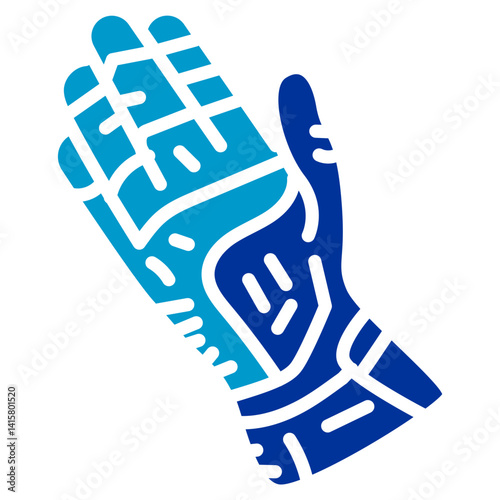 Race Gloves Vector Icon