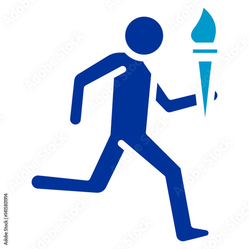 Athlete Parade Vector Icon