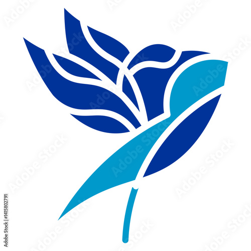 Bird Of Paradise Vector Icon