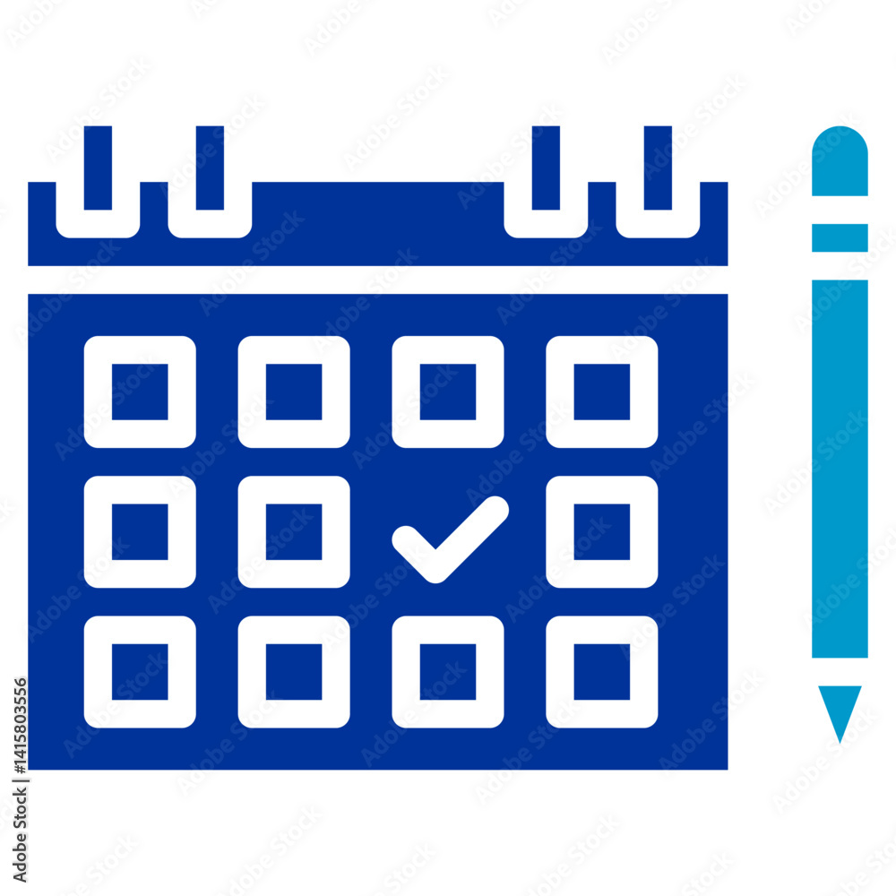 Content Calendar Vector Icon Content Calendar Vector Icon