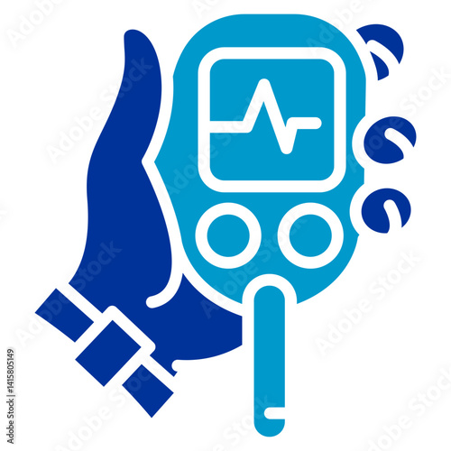 Glucose Checkup Vector Icon
