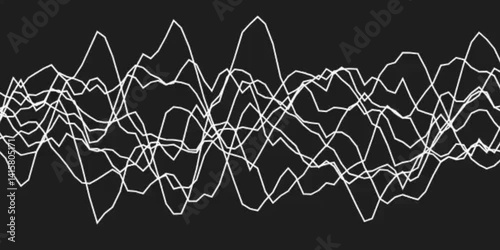 white lines in continuous motion