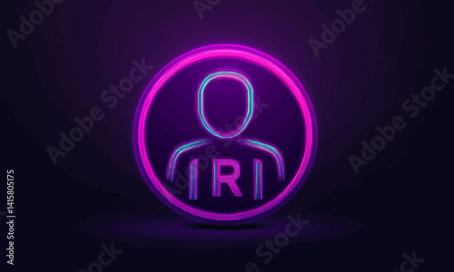 Icon for HR Human Resources. Recruitment Employment Headhunting Concept.