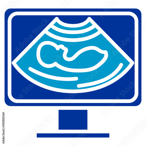 Ultrasonography Vector Icon