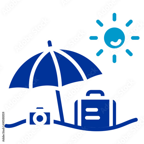 Staycation Vector Icon