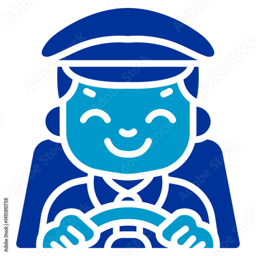 Taxi Driver Vector Icon