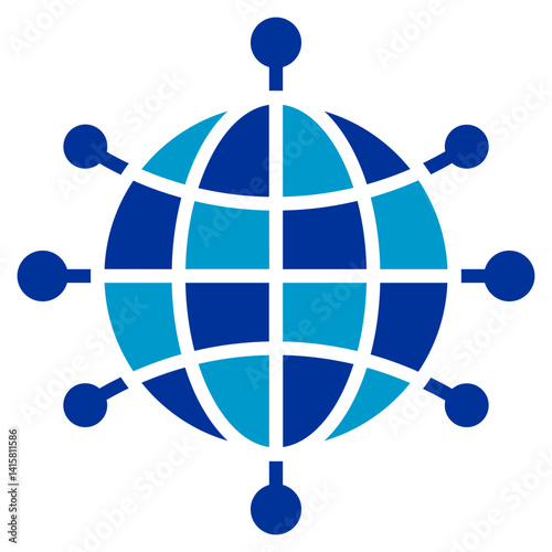 Global News Network Vector Icon