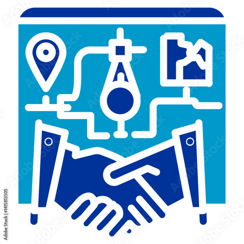 Bribery Map Vector Icon