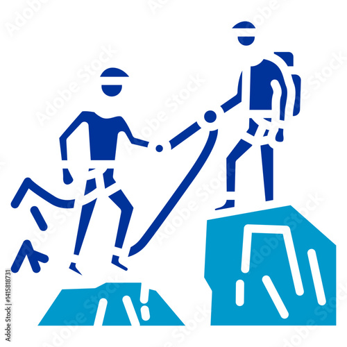 Climbing Spotter Vector Icon