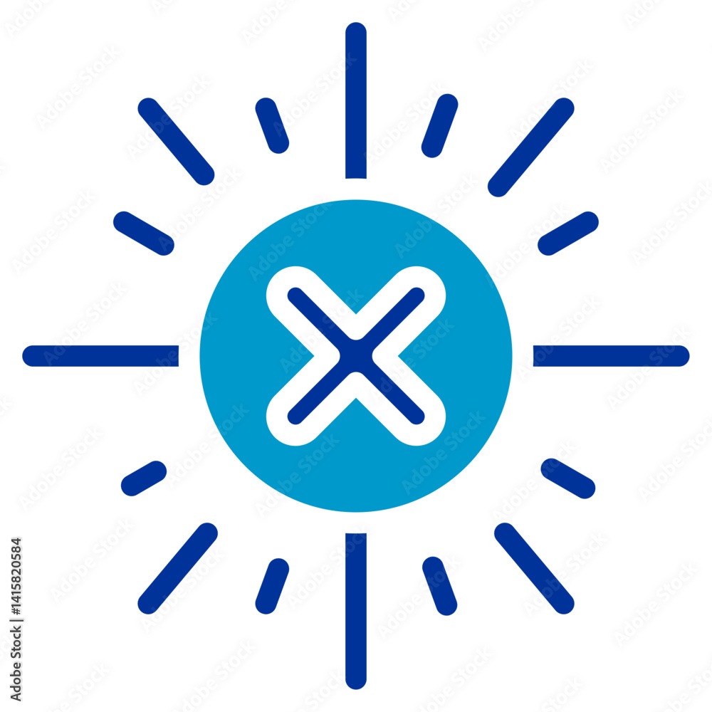 Obraz premium Sun Allergy Vector Icon