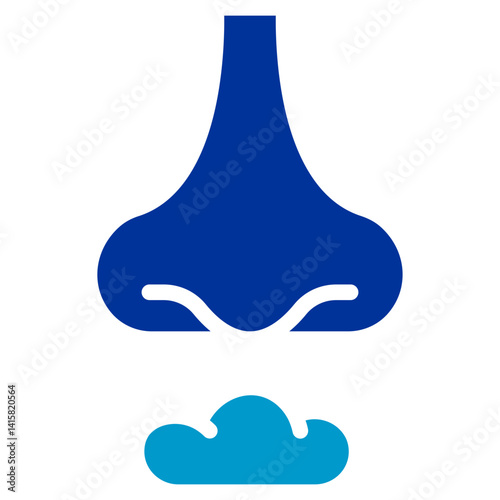 Nasal Irritation Vector Icon