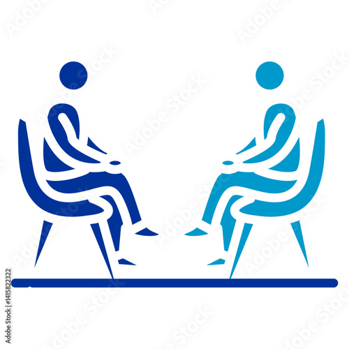 Psychiatric Therapy Room Vector Icon
