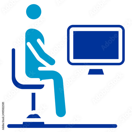 Virtual Therapy Session Vector Icon