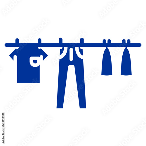 Damp Clothes Vector Icon